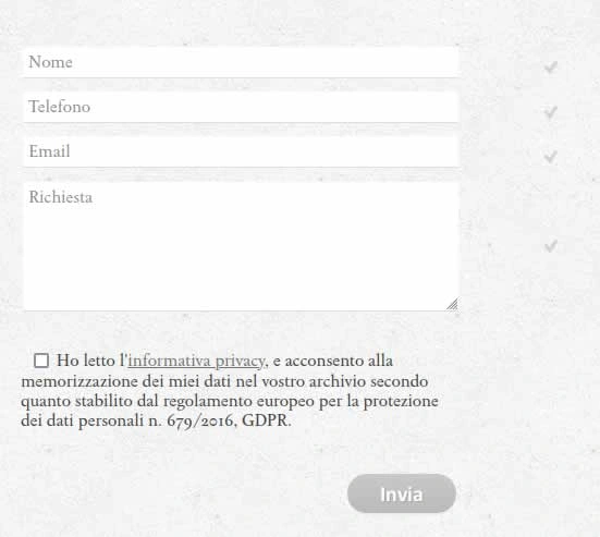 Accettazione cookie Petrizzo srl